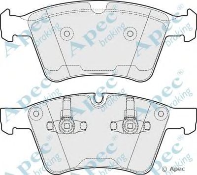 APEC BRAKING pad1680 -  Комплект тормозных колодок, дисковый тормоз